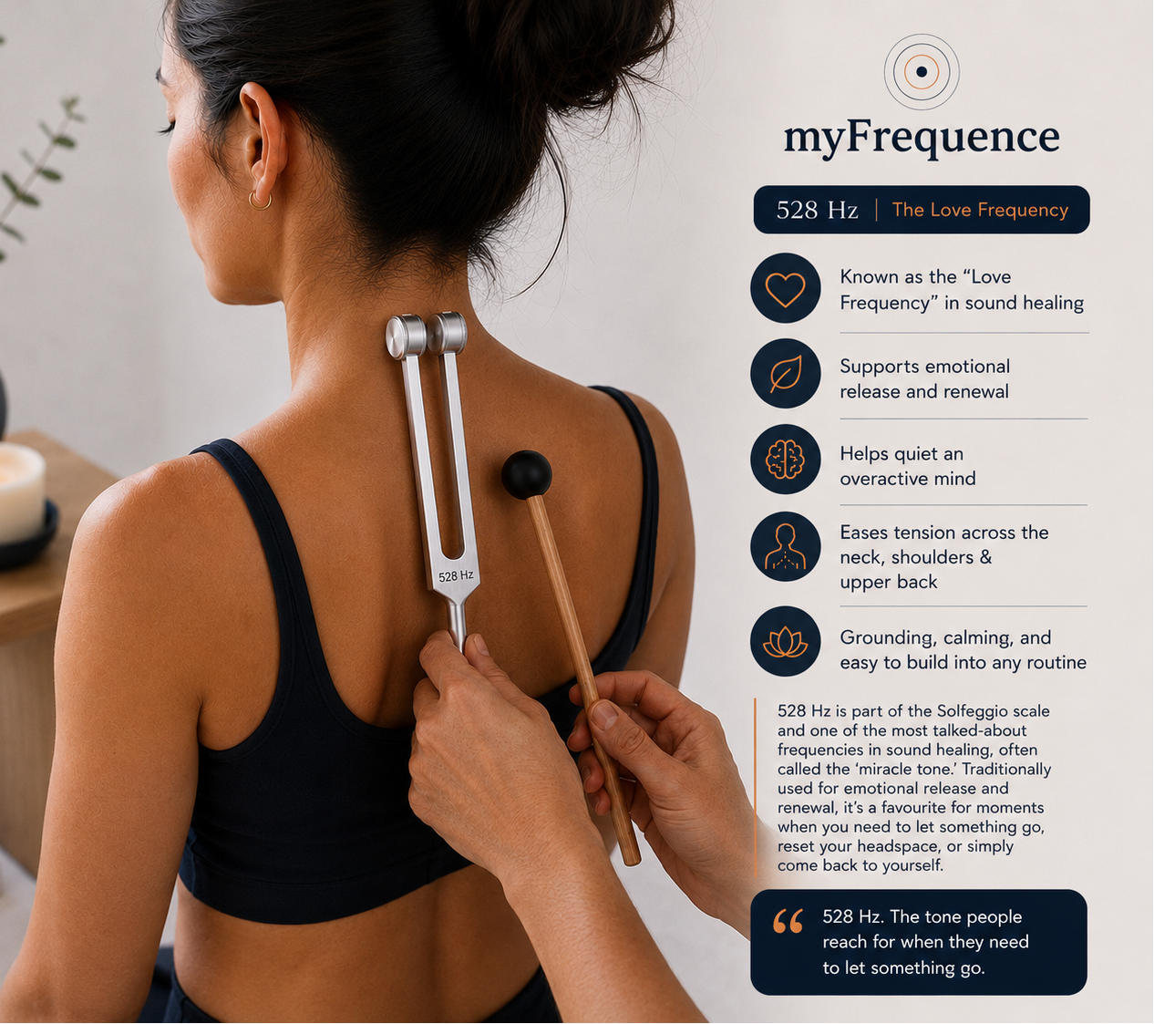 128Hz myFrequence Weighted Tuning Fork - Healing Frequency